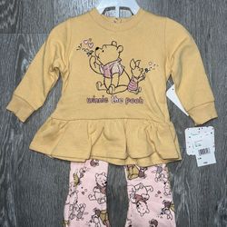 Baby set sizes 12m and 24m Disney winne the  Pooh 