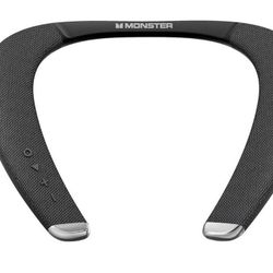 NEW!  Monster Neckband Bluetooth Speaker, Neck Wireless Wearable Speaker with 12H Playtime, True 3D Stereo Sound, Portable Soundwear, IPX7 Waterproof