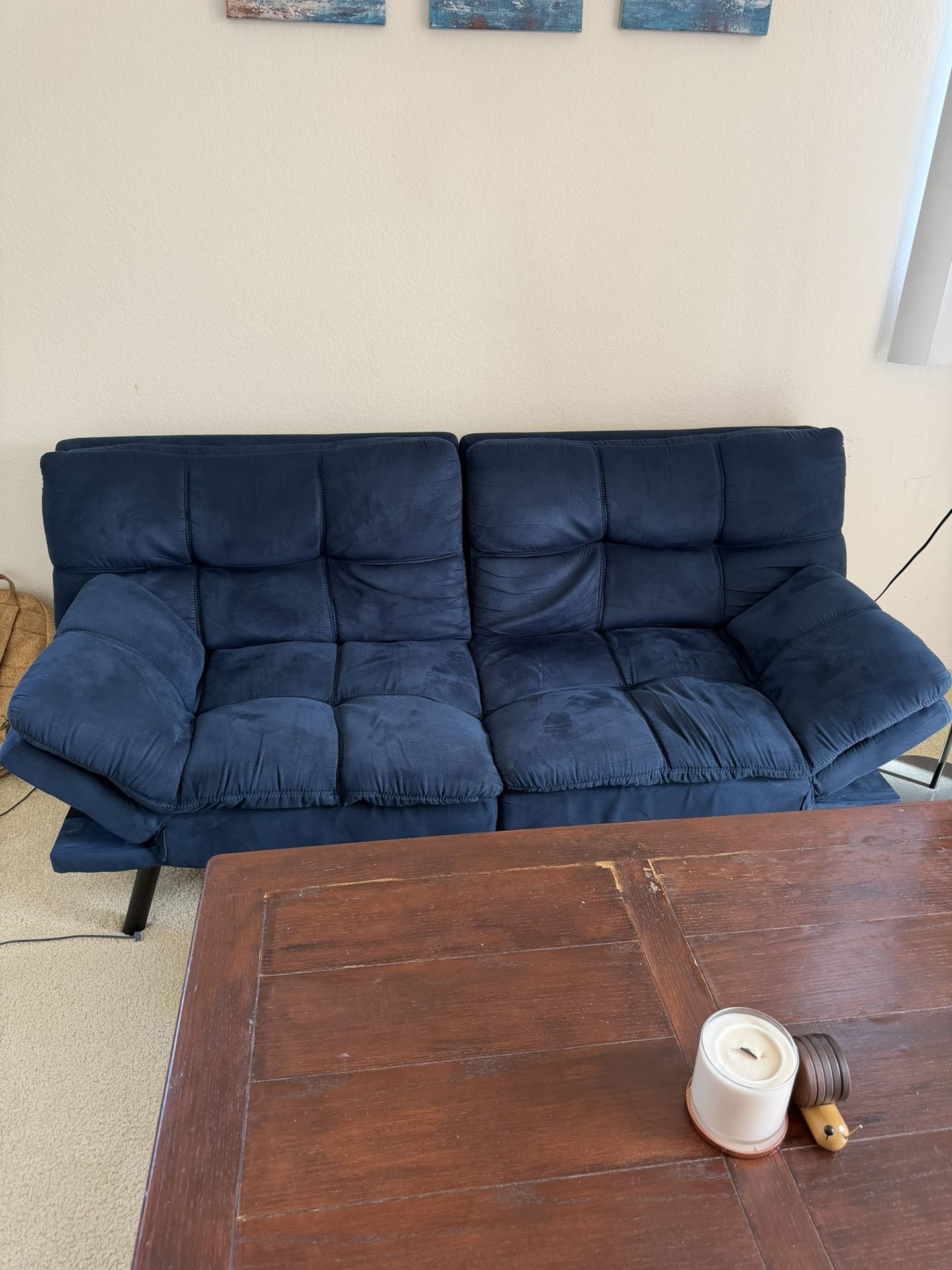 Blue Futon For Sale! 