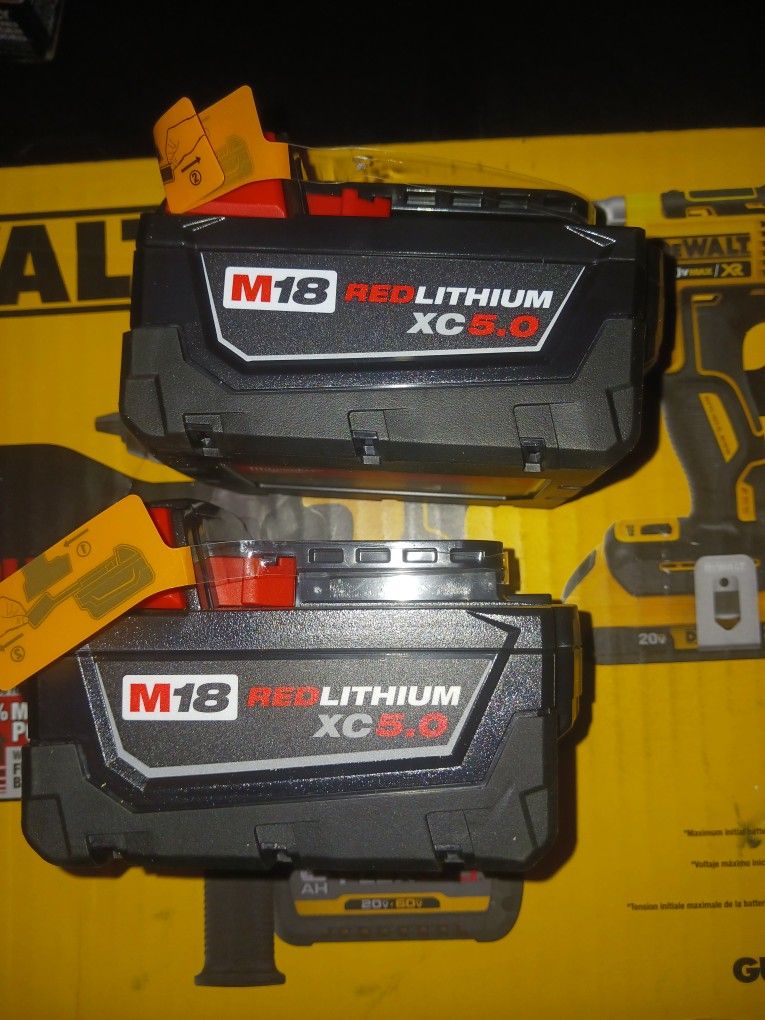 MILWAUKEE M18 BATTERIES 5.0 🔋