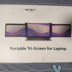 Portable Tri-Screen For Laptop