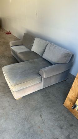 Restoration Hardware Lancaster Velvet Sofa -Delivery Available