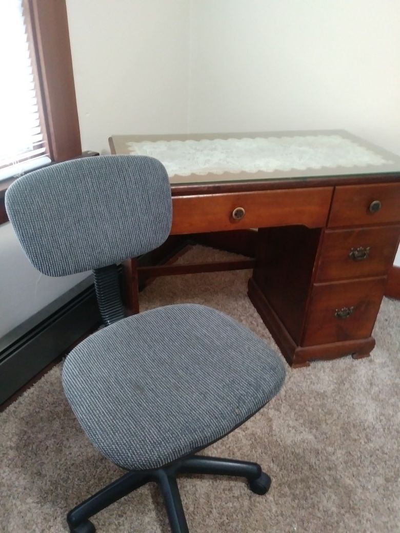 Vintage student desk and free office chair