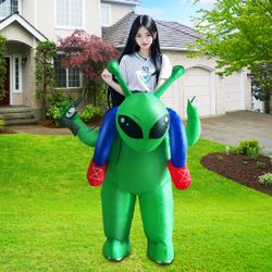 Halloween Alien Costume For Kid Christmas Blow up Costumes With Gun Boys Cosplay