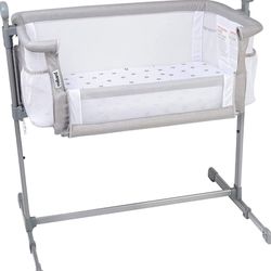 Milliard Bedside Bassinet Mesh Breathable Side Sleeper / Portable Infant Crib