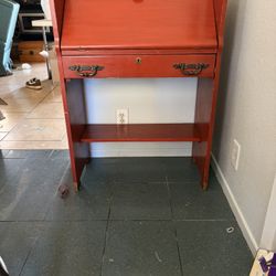 Antique Red Desk 