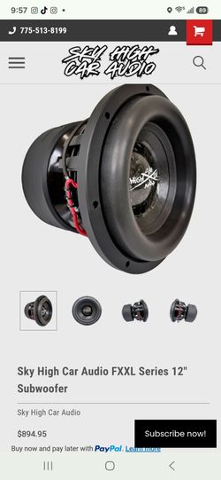 2 12 Inch FXXL D1 Skyhigh Subs
