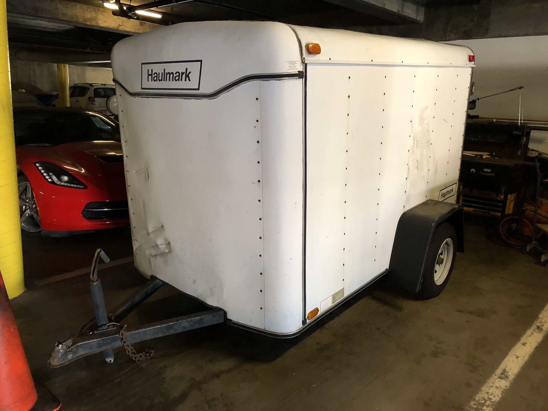 5 x 8 haulmark enclosed trailer