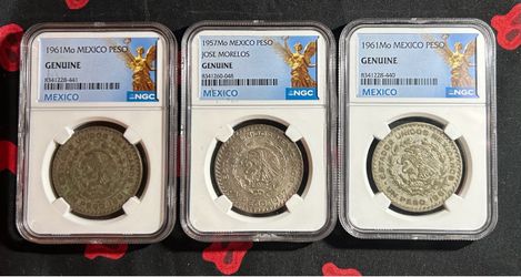 NGC Graded Mexico Un Peso Coin