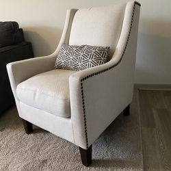 Off White Accent Chair