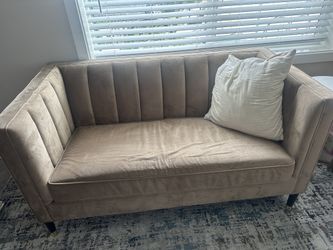 Beige Box Couch