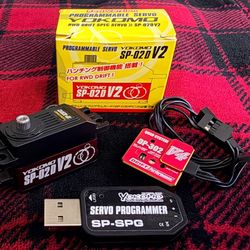 Yokomo SP-02D V2 + DP-302 V4 + SP-SPG RC Drift Servo+Gyro+Programmer SET