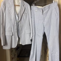 Vintange Men's Suit Set 3pc Size 38r 1970E