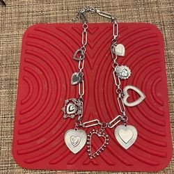 Bohemian Elegant Heart Charms & Collarbone Necklace $10.00