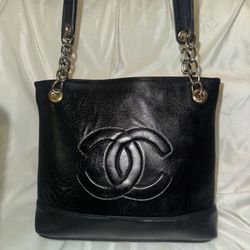 Vintage CHANEL shopping Lambskin Tote