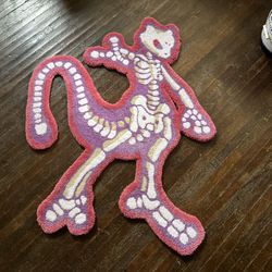 Handmade Mewtwo Skelly Rug