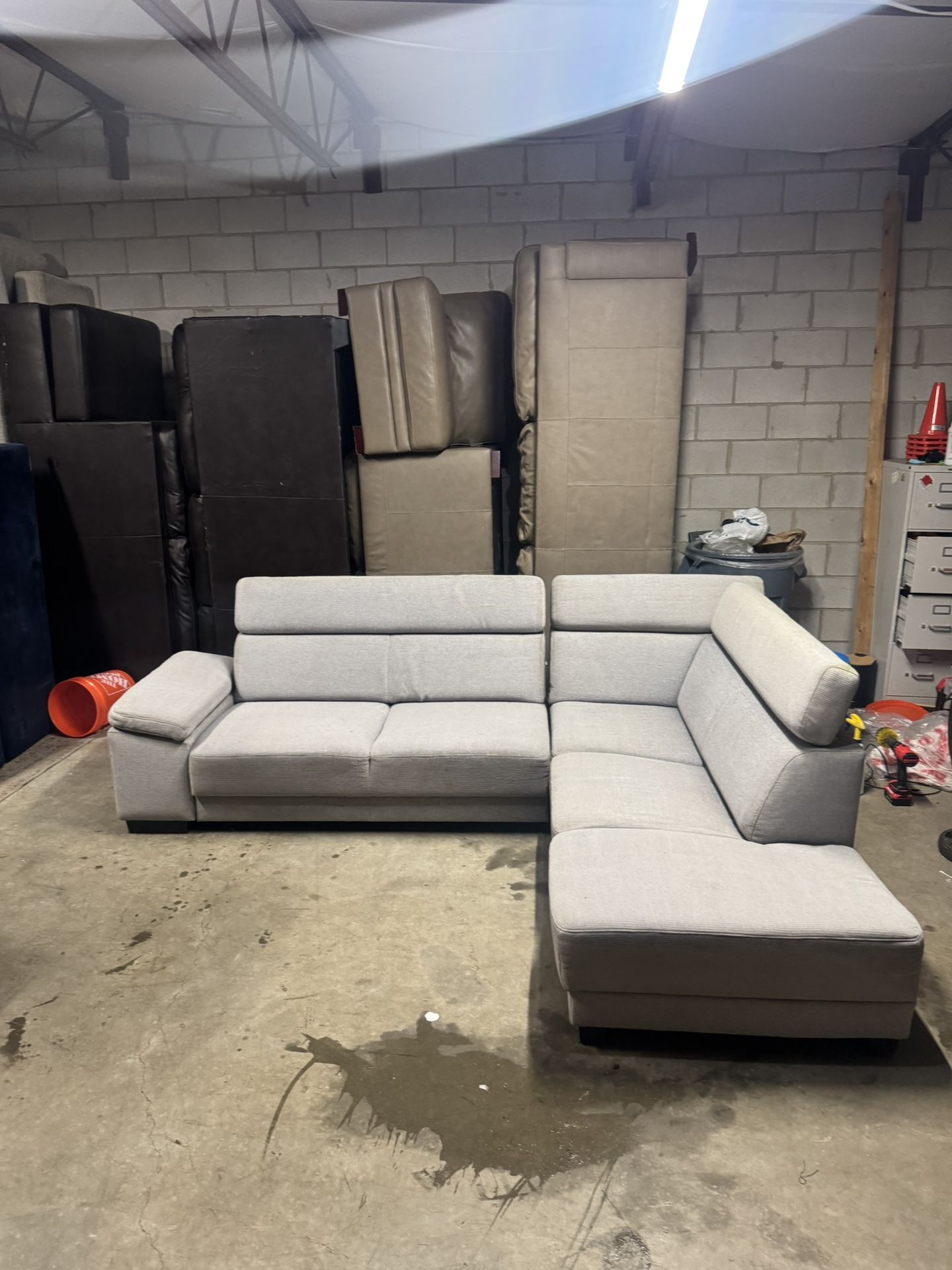 Gray Sectional Couch Sofa