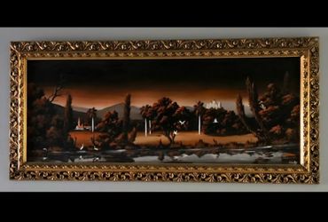 1950 Vintage Oil Paint by E.Scott