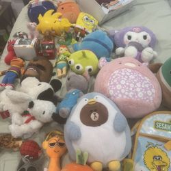 Plushies, Christmas Ornaments, Etc 