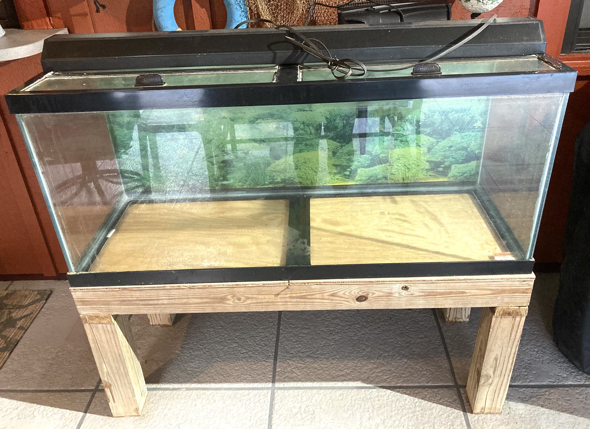 80 Gal Tank with Light & Filter Pump, Stand Optional