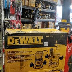 DEWALT 2 - 1/4 HP (MAXIMUM MOTOR HP) EVS FIXED BASE/PLUNGE ROUTER  COMBO KIT 