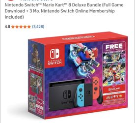 Nintendo Switch™ Mario Kart™ 8 Deluxe Bundle (Full Game Download