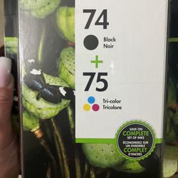 Brand new unopened HP printer ink black and color