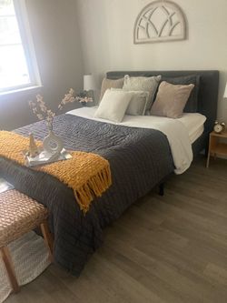 Mattress and bedding available and table for free
