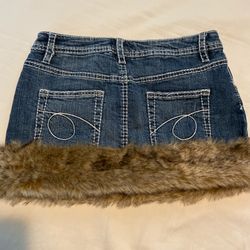 Y2K denim mini skirt ✧.*