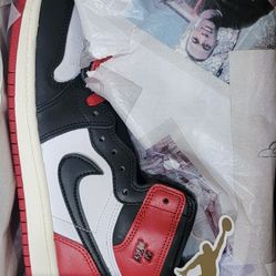 Air Jordan 1 Retro High OG 'Black Toe Reimagined' Size 13