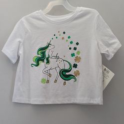 New With Tags St. Patrick's Day short sleeve T-shirt Size 4-5, XS