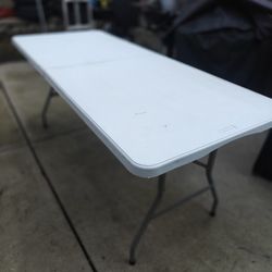 6ft Foldable Utility White Table 