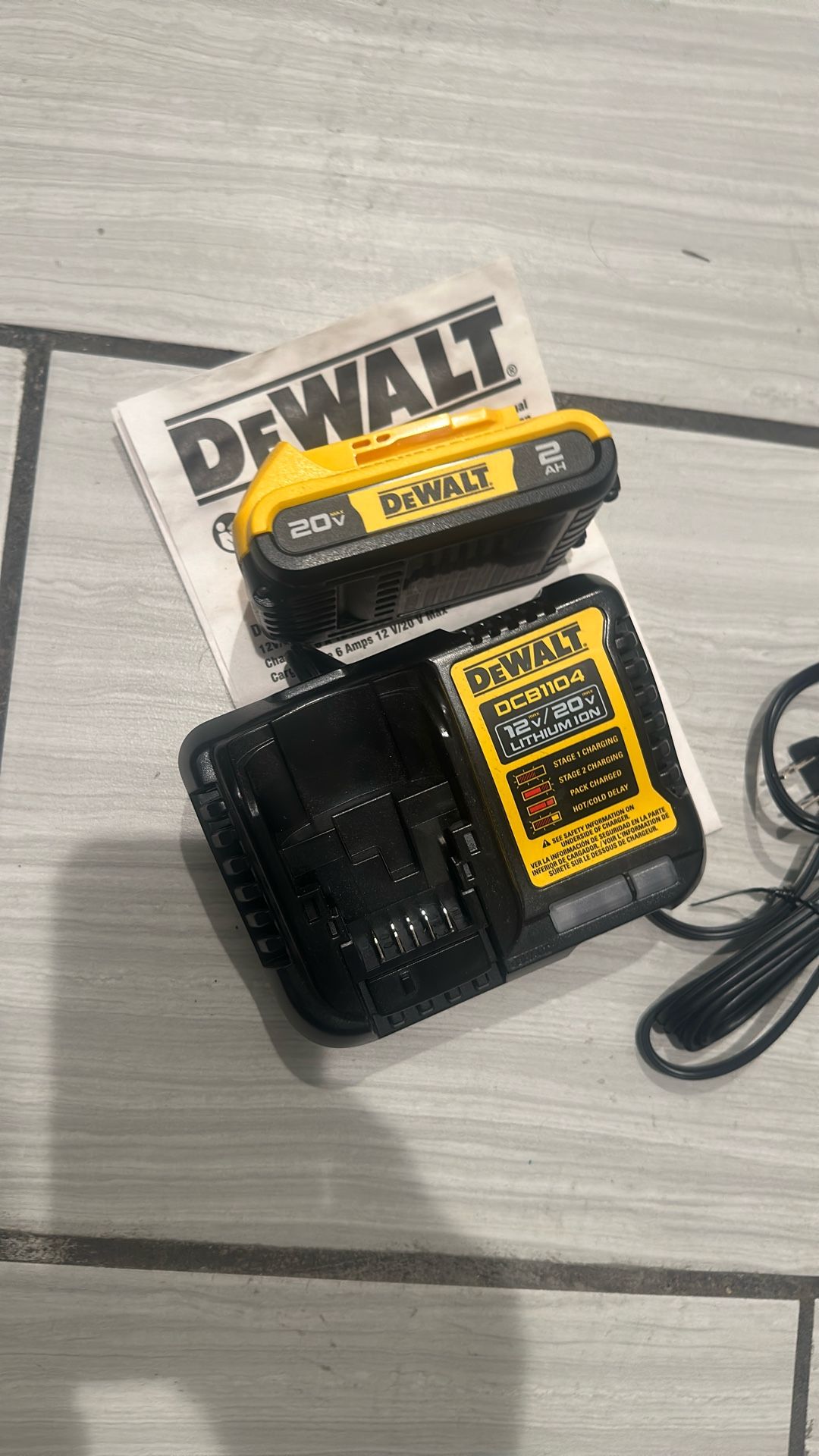 Battery And Charger Dewalt Brand New Firm Price