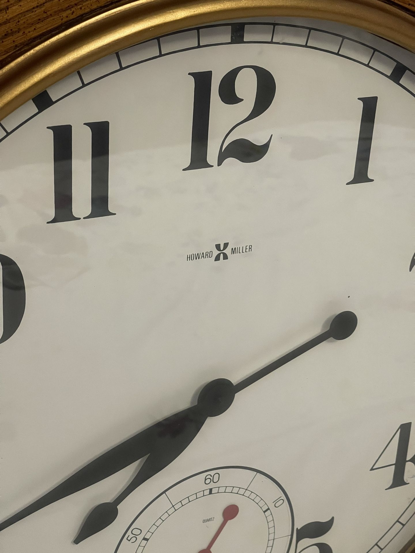 Howard Miller Clock 622-757 Wall Clock (not Working) Vintage for