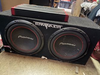 Pioneer Terminator Dual Subwoofer Box with Amplifier