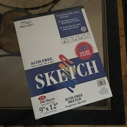 Pro Art Acid free sketch pads, 240 9x12 sheets