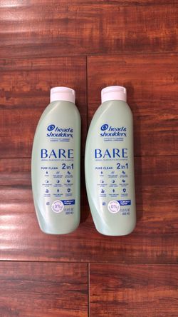 Head And Shoulders BARE Pyrithione Zinc Dundruff Shampoo And Conditioner; PURE CLEAN 2 In 1: 13.5 oz Each (2 for $15)