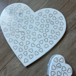 Martha Stewart Tray And Coasters Valentines 