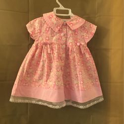 Youngland Floral Pink Dress Size 18 Months 