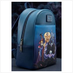 Disney Loungefly Villains Group Print Mini Backpack decoration