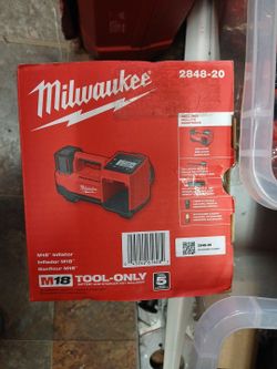 Milwaukee new inflator 18M