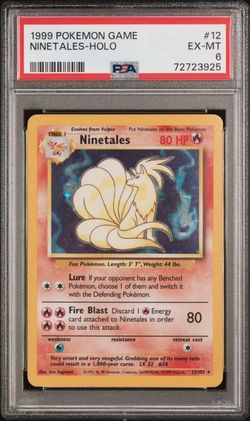 1999 Pokemon Game 12 Ninetales-Holo