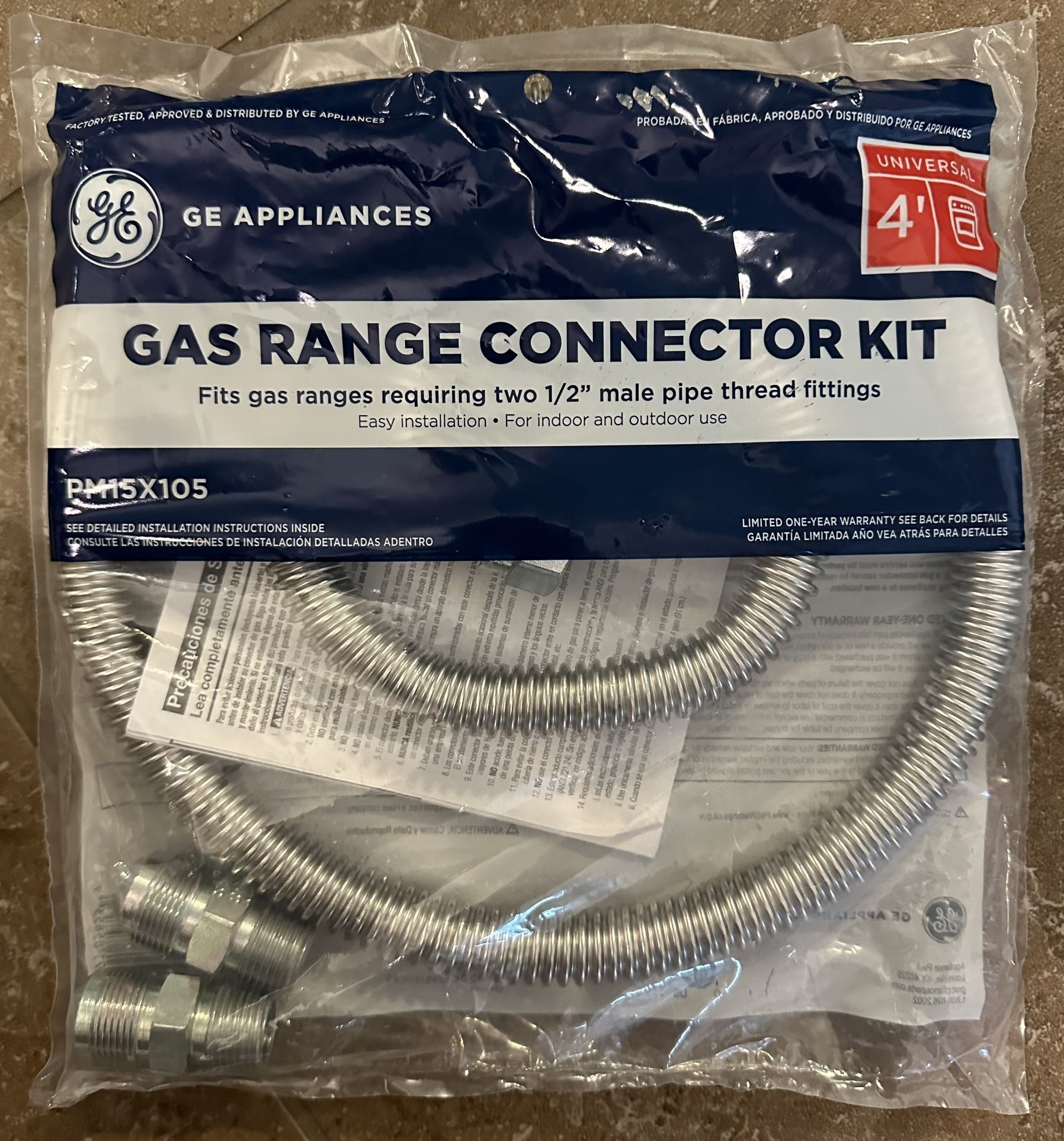 GE PM15X105 4' Universal Gas Range Kit