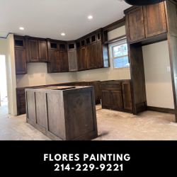 Kitchen Cabinet Refinishing & Staining