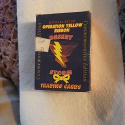 Official Set Of OPERATIONAL Yellow Ribbon Desert Storm Trading Cards