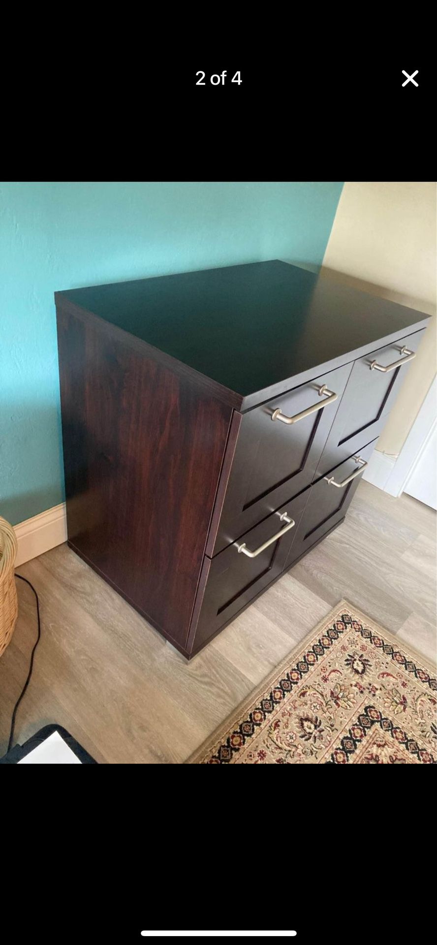 100% Wood and Secure File Cabinet