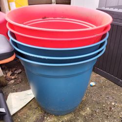 5 Large Flower Pots