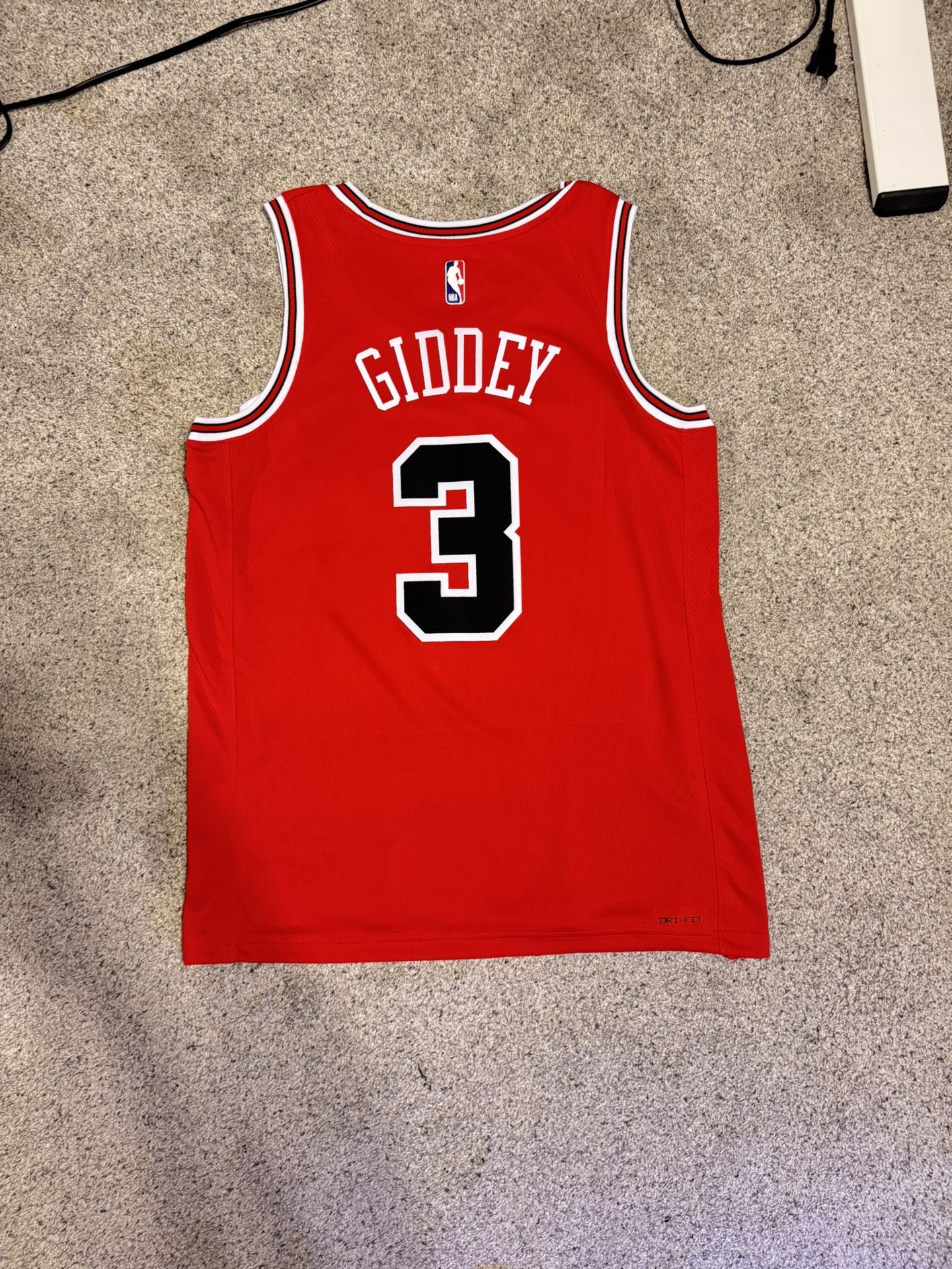Chicago Bulls Josh Giddey #3 Nike Red 2024/25 NBA Swingman Jersey Icon Edition