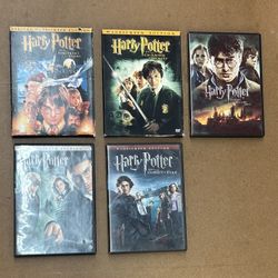 HARRY POTTER DVD Lot of 5 (pre-owned)
