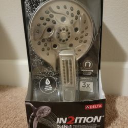 **BRAND NEW IN FACTORY SEALED PACKAGING **DELTA 2-IN 1 SHOWER WITH MAGNA TITE TECHNOLOGY